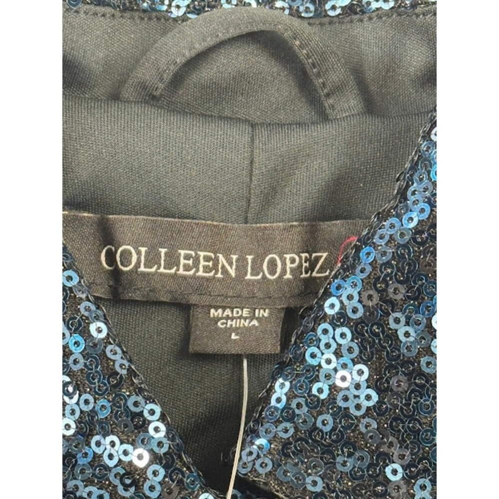 Colleen Lopez Dazzling Blue Jacket with Sparkle NWT L - Picture 4 of 9